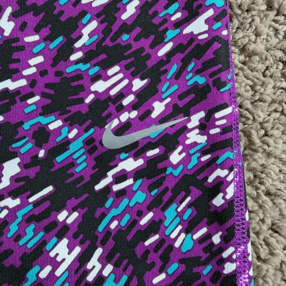 Nike Dri-FIT Pixel Capri Leggings womens 2X purple yoga gym stretch plus pants - Picture 3 of 9